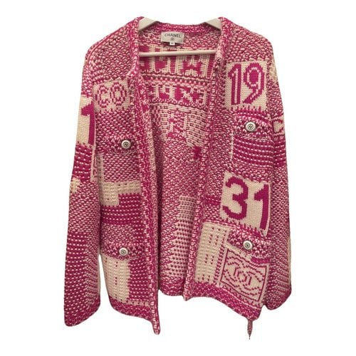 Pre-owned Chanel Cashmere Coat In Pink