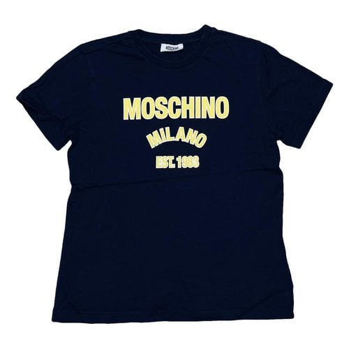 Pre-owned Moschino T-shirt In Navy