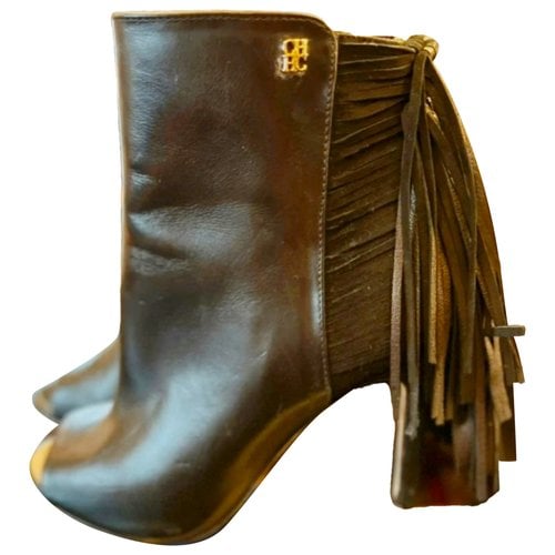 Pre-owned Carolina Herrera Leather Boots In Other