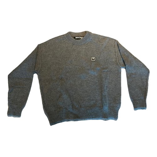 Pre-owned Palm Angels Wool Knitwear & Sweatshirt In Grey