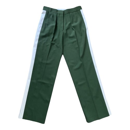 Pre-owned Celine Cloth Large Pants In Green