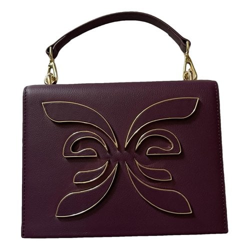 Pre-owned Emanuel Ungaro Leather Handbag In Purple