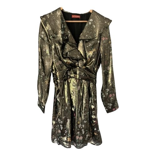 Pre-owned Altuzarra Silk Mini Dress In Metallic