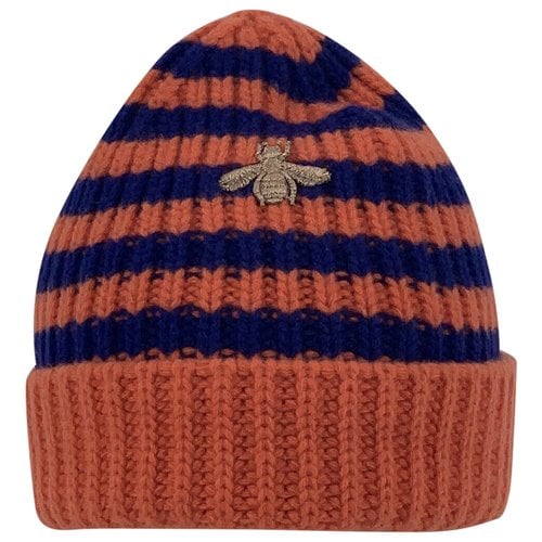 Pre-owned Gucci Wool Hat In Orange