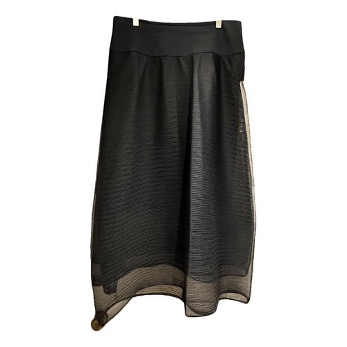 Pre-owned Schumacher Maxi Skirt In Black