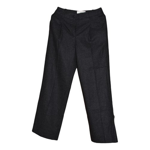 Pre-owned Ba&sh Fall Winter 2019 Wool Trousers In Black