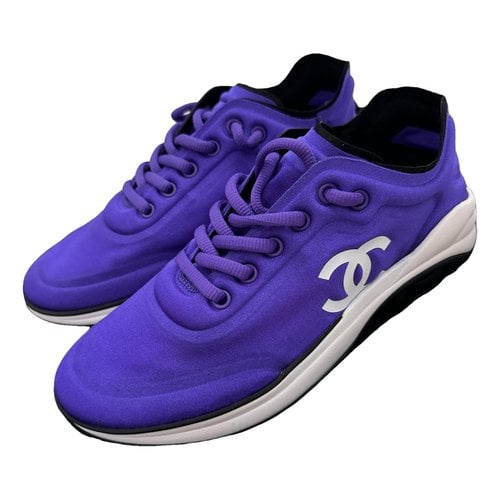 Pre-owned Chanel Trainers In Purple