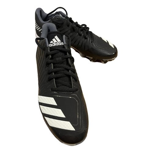 Pre-owned Adidas Originals Cloth Low Trainers In Black