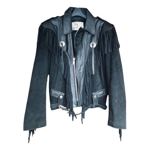 Pre-owned Ami Alexandre Mattiussi Leather Vest In Black