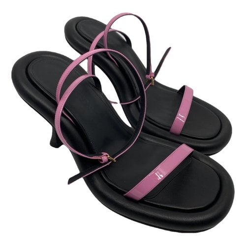 Pre-owned Jw Anderson Leather Sandals In Pink