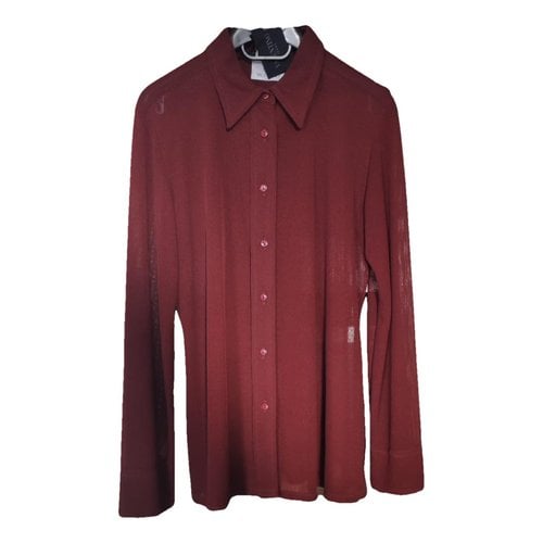 Pre-owned Valentino Shirt In Burgundy