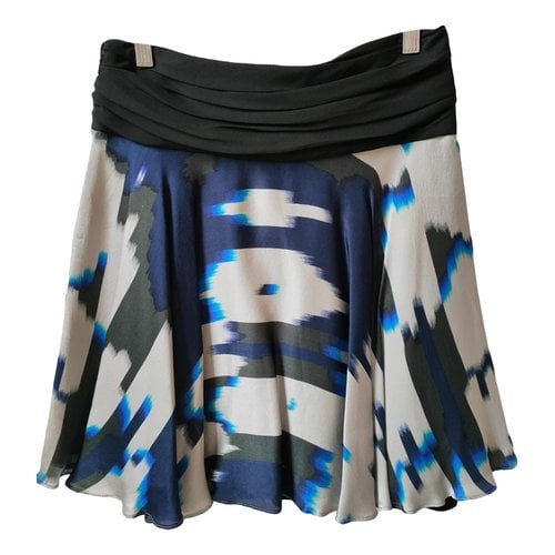 Pre-owned Reiss Silk Mid-length Skirt In Multicolour