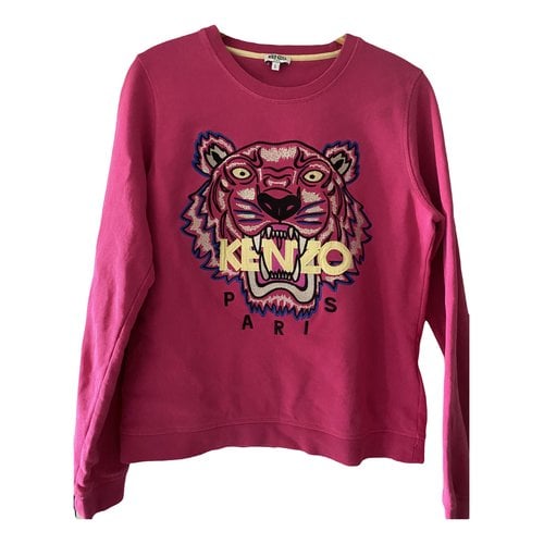 Pre-owned Kenzo Tiger Top In Pink