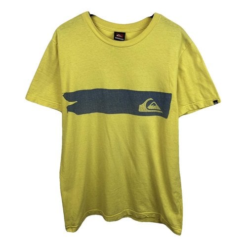 Pre-owned Quicksilver T-shirt In Yellow