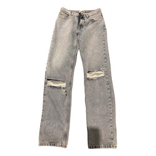 Pre-owned The Mannei Straight Jeans In Blue