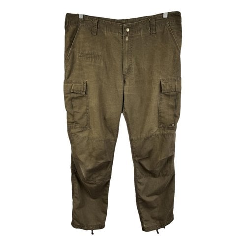 Pre-owned American Vintage Trousers In Khaki