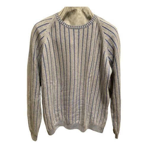 Pre-owned Bruno Manetti Cashmere Pull In Blue
