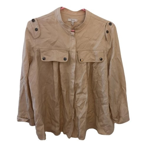Pre-owned Reiss Jacket In Camel