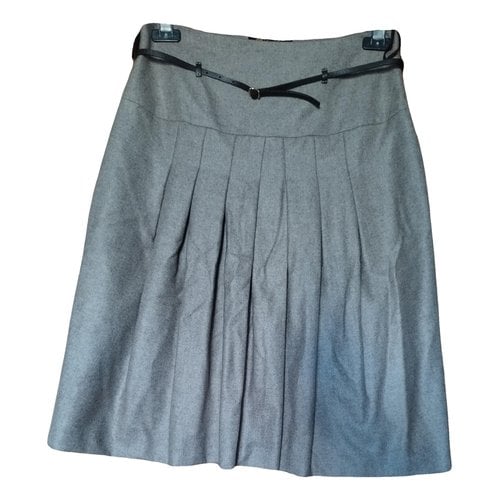 Pre-owned Loro Piana Cashmere Mini Skirt In Grey