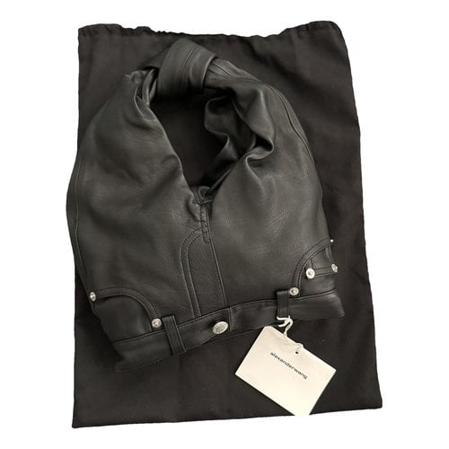 Pre-owned Alexander Wang Leather Mini Bag In Black