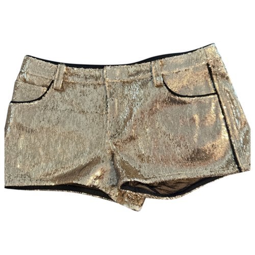 Pre-owned Juicy Couture Mini Short In Gold