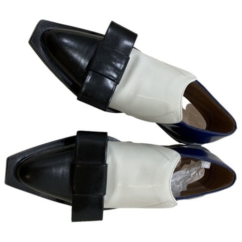 Pre-owned Marni Leather Mules & Clogs In White