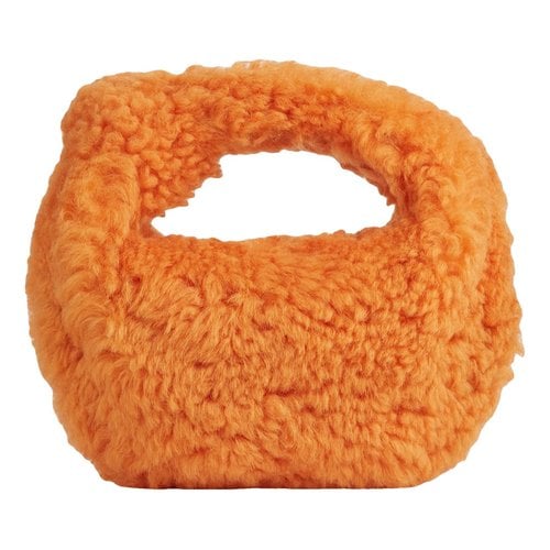 Pre-owned Bottega Veneta Jodie Faux Fur Handbag In Orange