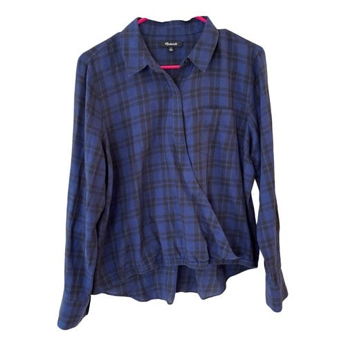 Pre-owned Madewell Blouse In Blue