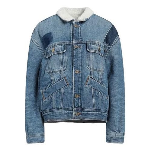 Pre-owned Sandro Fall Winter 2020 Jacket In Blue