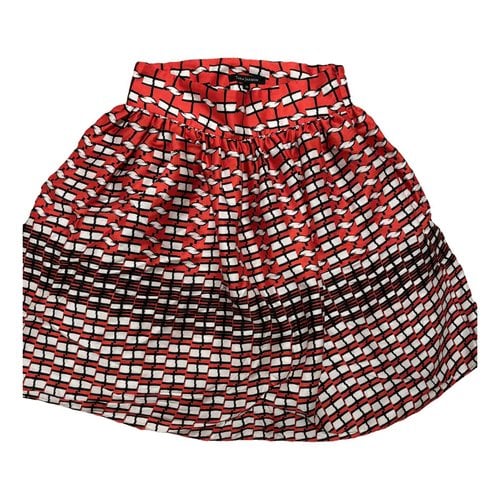 Pre-owned Tara Jarmon Mini Skirt In Red