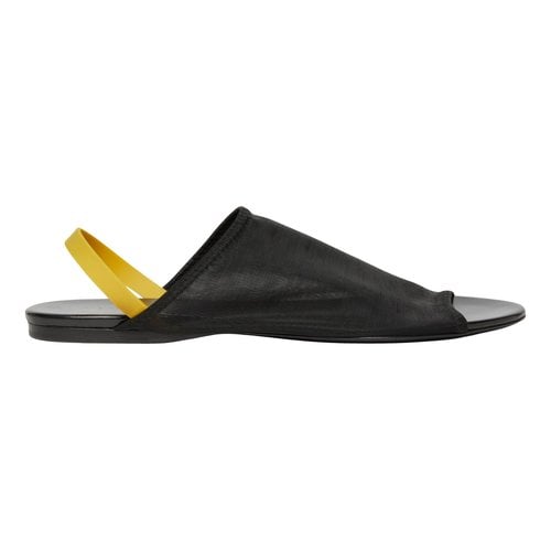Pre-owned The Row Cloth Sandal In Black