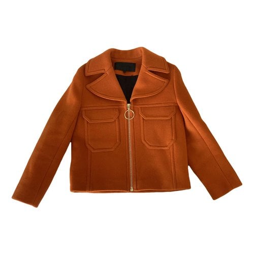 Pre-owned American Retro Wool Jacket In Orange