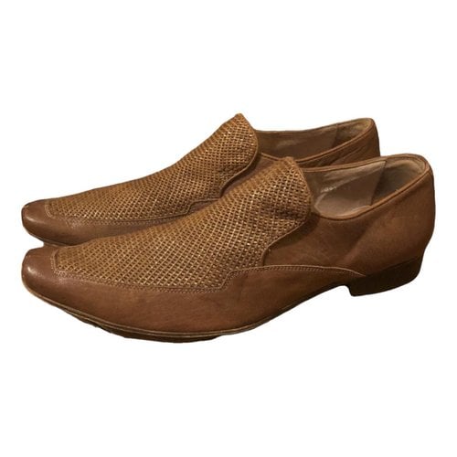 Pre-owned Allsaints Leather Flats In Brown