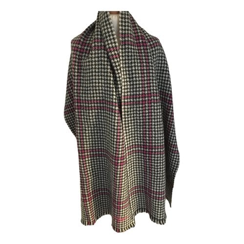 Pre-owned Mulberry Wool Scarf In Grey
