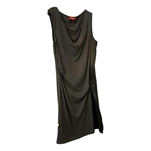 Pre-owned Max Mara Cashmere Mid-length Dress In Grey
