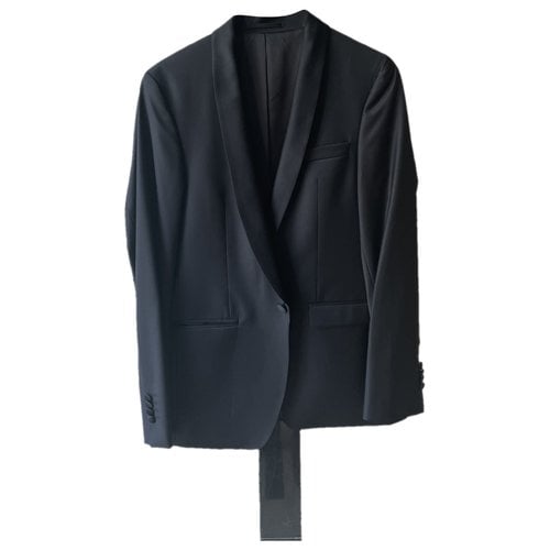 Pre-owned Karl Lagerfeld Silk Suit In Black