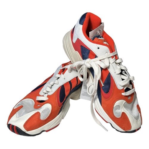 Pre-owned Adidas Originals Yung-1 Leather Low Trainers In Multicolour