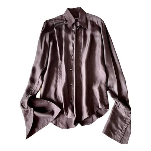 Pre-owned Dsquared2 Silk Shirt In Brown