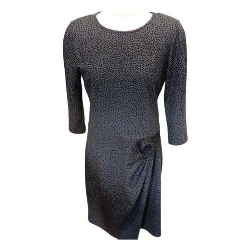 Pre-owned Issa Wool Mid-length Dress In Grey