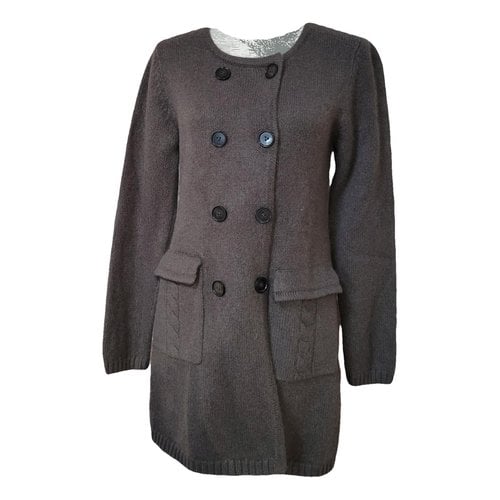 Pre-owned Max & Moi Cashmere Cardigan In Brown