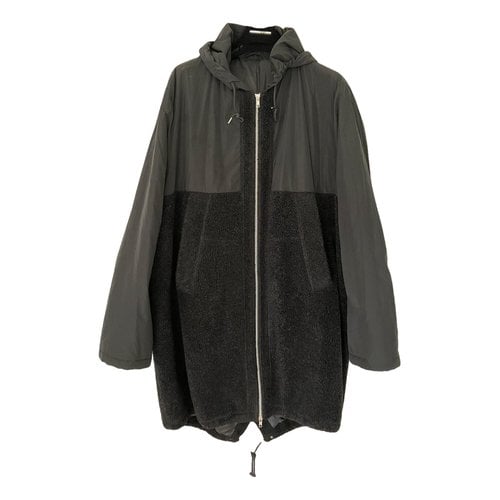 Pre-owned Mcq By Alexander Mcqueen Wool Parka In Black