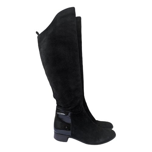 Pre-owned Charlotte Olympia Riding Boots In Black