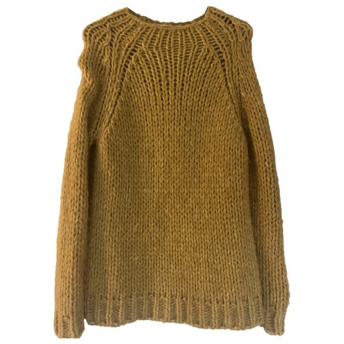 Pre-owned Roberto Collina Wool Jumper In Gold