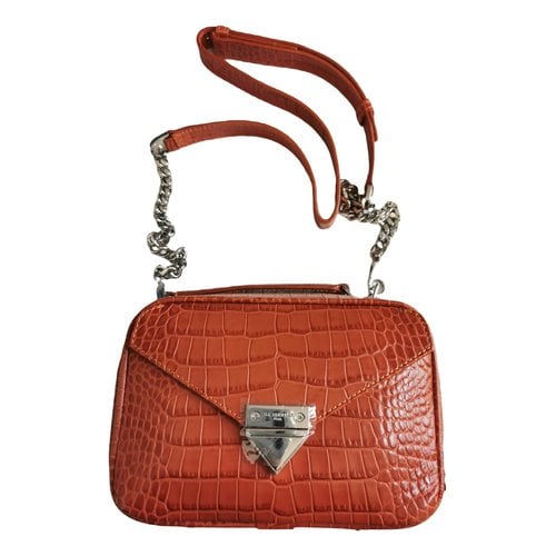 Pre-owned The Kooples Barbara Leather Crossbody Bag In Other