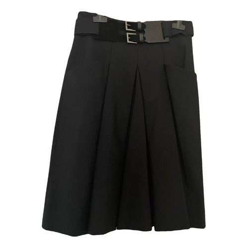 Pre-owned Max & Co Wool Mini Skirt In Black