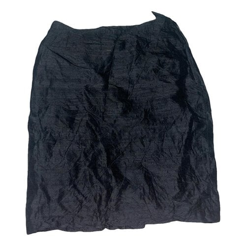 Pre-owned Trussardi Silk Skirt In Black
