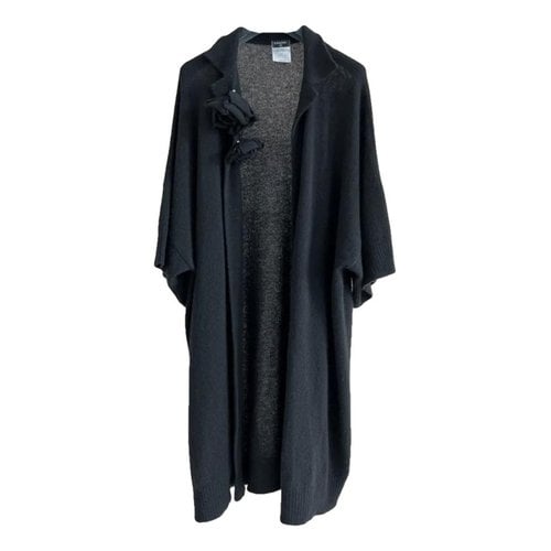 Pre-owned Chanel Cashmere Cardigan In Black