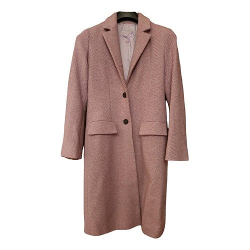 Pre-owned Ballantyne Wool Coat In Pink