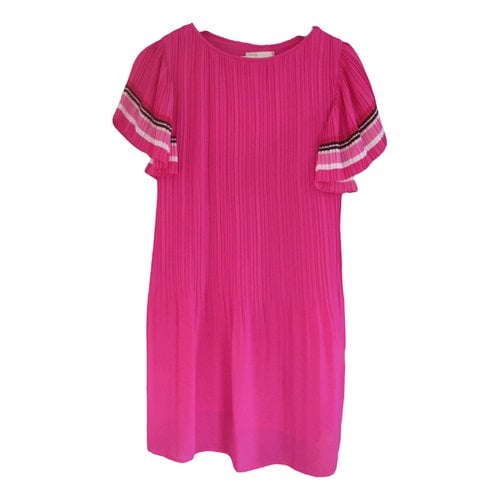 Pre-owned Maje Spring Summer 2019 Mini Dress In Pink