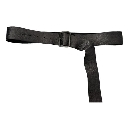 Pre-owned Maliparmi Leather Belt In Grey